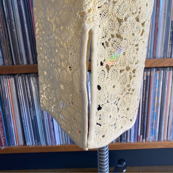 NWT MARIMEKKO Cream/Light-Yellow Shift Dress - size XS - Picture 5 of 8